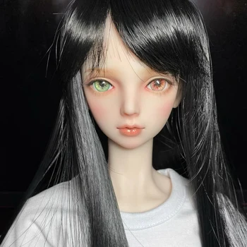 1/3 1/4 1/6 1/8 Высокотемпературный Черный Длинный парик Bjd с волосами MSD SD Yosd для аксессуаров куклы BJD