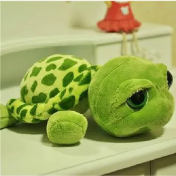 20 см Армейская зеленая черепаха с большими глазами Плюшевые игрушки Кукла Черепаха Turtle Kids В качестве рождественского подарка на День рождения Новое Поступление