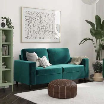 3-местный диван Cooper, мебель для гостиной, зеленый бархат