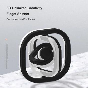 3D антистрессовый Флип-спиннер для пальцев Креативные Бесконечные Флип-Вращающиеся игрушки с гироскопом Забавный ручной топ для детей и взрослых