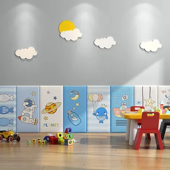 3D Мягкая обложка, Наклейка на стену, Украшение Дома, Детской комнаты, детского сада, прикроватной тумбочки, Защита детей, Защита от столкновений