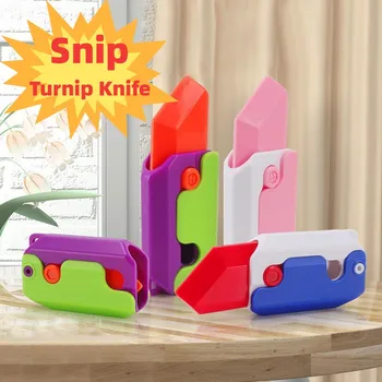 3D печать Нож для Редиски Мини Гравитационный Прыжок Маленькая модель Студенческий приз Кулон Декомпрессионная игрушка В подарок мальчикам девочкам Детям