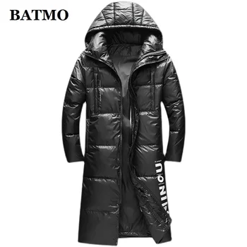 BATMO 2021, новое поступление, зимние мужские куртки с капюшоном на 90% белом утином пуху, мужские водонепроницаемые теплые парки, 210805