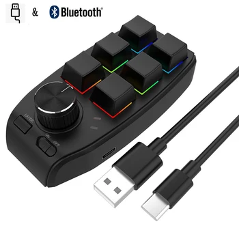 Bluetooth 5.0 Программирование макро-клавиатуры Пользовательская клавиатура Копирование и вставка Механической клавиатуры Мини-кнопка для игр в Photoshop