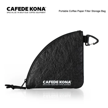 CAFEDEKONA, Уличный Кемпинг, Водонепроницаемая Портативная сумка для хранения кофейного бумажного фильтра, способная хранить 40-60 листов бумажных фильтров