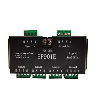 DC5-24V SP901E Усилитель сигнала SPI, Усовершенствованный Для WS2812B WS2811 WS2815 с индивидуальным адресом Пикселей 5050 RGB светодиодные ленты