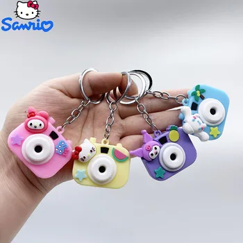 Hello Kitty Sanrio Милый Куроми My Melody Cinnamoroll Kawaii Брелок с Камерой, Мультяшный Брелок для Ключей, Очаровательные Аниме Подарки Для Девочек, Детские Игрушки