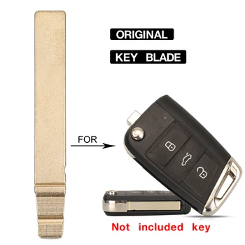jingyuqin HU162T Key Blank Flip Car Key Blade Для Volkswagen VW T-Cross POLO SKODA GOLF SEAT T Оригинальный пульт дистанционного управления без ключа