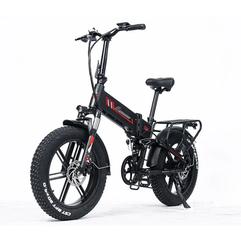 RANDRIDE YX20M 20-дюймовый Складной велосипед, электрический 4,0-фэтбайк Shimano, 7-скоростной электровелосипед мощностью 1000 Вт 17Ач со встроенным колесом для езды на велосипеде
