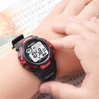 SYNOKE Спортивные Детские цифровые часы, подарки для девочек и мальчиков, Будильник, Водонепроницаемые Светящиеся часы, Детские цифровые часы Relogio