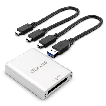 USB 3,2 10 Гбит/с Кард-ридер CFexpress Type B От USB C до USB C/USB A Адаптер для карт памяти, совместимый с Windows/ Mac/ Linux/Android