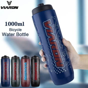 VIARON 1000 мл Большая емкость Велосипедная бутылка для Воды Спорт Фитнес Езда Пластиковая Бутылка для Воды Велосипедные Аксессуары