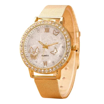 Women'S Quartz Watch Butterfly Diamond Watch Bracelet Quartz Watch Pendant Gift часы женские наручные Reloj mujer Relógio