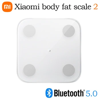 Xiaomi Body Fat Scale 2, Шкала для тестирования состава тела и содержимого Умного Дома, светодиодный дисплей Bluetooth 5.0, работает с приложением Mi Fit