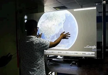 Xintai Touch! (1,524 м * 1 м) прозрачная голографическая пленка для дисплея с задней проекцией размером 100 дюймов для совещаний