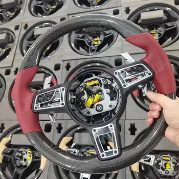 Автомобильное Рулевое колесо В Сборе Для Porsche Cayenne Upgrade Дооснащение Управление Внутренними Аксессуарами Рычаг Переключения Передач Стерео Автоэлектронный