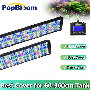 аквариумный светильник PopBloom WRGB 60 см-250 см, умная управляющая лампа для аквариума, светодиодный светильник WRGB для аквариума, аксессуары для аквариума, расходные материалы