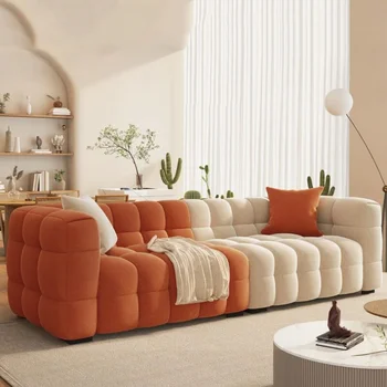 Белый расслабляющий Модульный диван для гостиной, Дизайнерская Современная Роскошь, Необычные эргономичные Двуспальные диваны Para El Hogar Предметы домашнего обихода