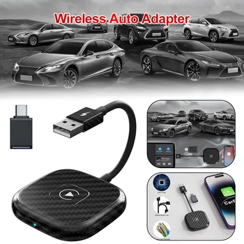 Беспроводной адаптер CarPlay для Android/Apple, подключаемый к беспроводному ключу Carplay, подключаемый через USB и Play, Bluetooth-совместимость5.0