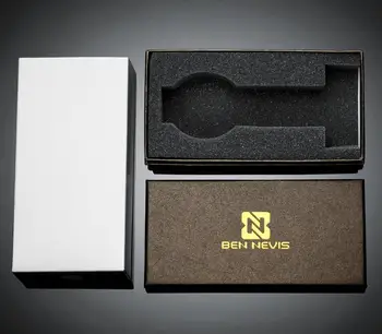 Бренд BEN NEVIS Прямоугольная черная Бумажно-картонная подарочная коробка для часов 16*8*3.5 коробка высокого качества см