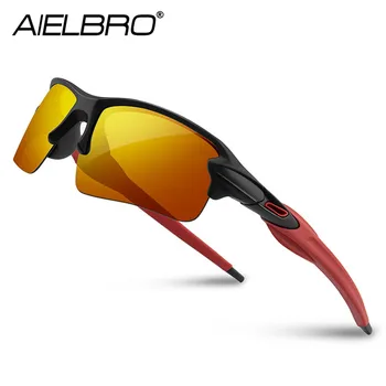 Велосипедные очки AIELBRO для мужчин, Солнцезащитные очки, Поляризованные мужские Велосипедные очки 2023, Мужские солнцезащитные очки, Поляризованные легкие Велосипедные очки
