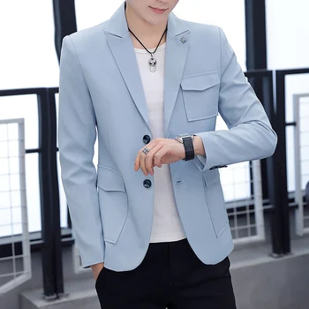 Весенне-летний костюм для инструментов, куртка, мужской Корейский повседневный красивый цельный костюм, молодежная деловая тонкая верхняя одежда
