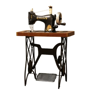 Винтажная железная модель Швейной машины, Украшения для витрин магазинов одежды, Украшения для старых предметов, Креативные поделки