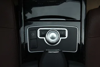 Внутренняя мультимедийная ручка Из алюминиевого сплава, декоративное кольцо, кнопка Medio, накладка для Mercedes Benz GLK X204 Class, автомобильные аксессуары