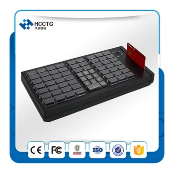 Высококачественные мембранные клавиши POS Программируемая клавиатура с MSR KB66M