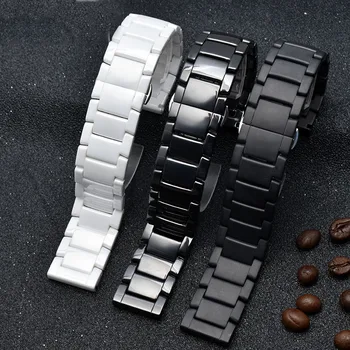 высококачественный керамический ремешок для часов AR1507 AR1508 AR1508 Samsung Galaxy watch S3 gear 46 мм ремешки для браслета для часов 22 мм