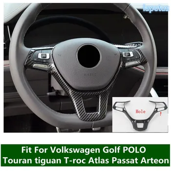 Декоративная накладка рамы рулевого колеса автомобиля Для Volkswagen Golf POLO Touran tiguan T-roc Atlas Passat Arteon Аксессуары Часть