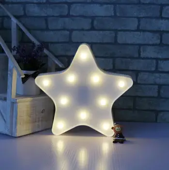 Декоративная ночная лампа в виде пятиугольной звезды, настенный светильник Nordic wind