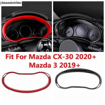 Декоративная рамка приборной панели автомобиля, накладка для Mazda 3 2019 - 2023 / CX-30 2020 - 2023 ABS Красный Аксессуары для интерьера