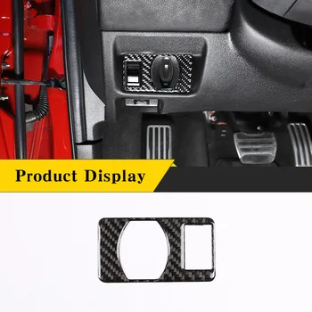Для Nissan GTR R35 2008-2016 Настоящее Углеродное волокно (мягкое) Автомобильный Внутренний Переключатель багажника Отделка Рамки Наклейка Аксессуары Для интерьера Автомобиля
