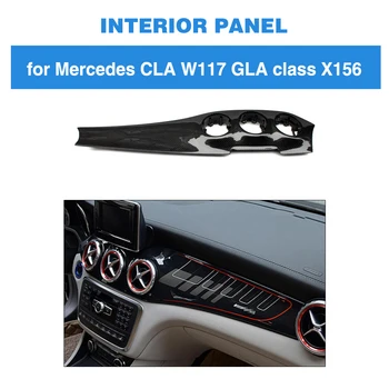 Для X156 Украшение Панели Кондиционера Центральной Консоли Автомобиля Из Углеродного Волокна Для Mercedes Benz X156 CLA W117 GLA X156 2013-18