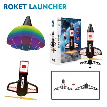 Игрушки для электрической ракетной установки, Новые исследования космоса, Детский набор для игр с парашютом, Детские ракетные игрушки, модель воздушных ракет
