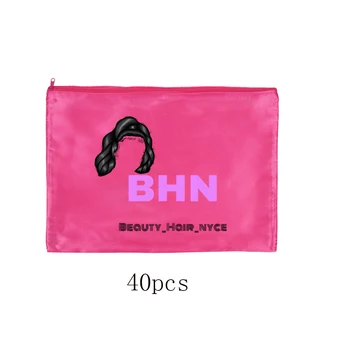 изготовленный на заказ логотип розовой шелковой сумки 40шт.