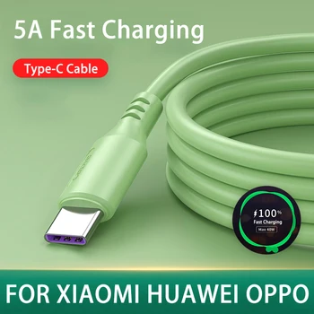 Кабель USB C 5A Быстрая зарядка USB Кабель для Huawei Xiaomi Redmi Note 8 Кабель Type C Аксессуары для мобильных телефонов Шнур зарядного устройства