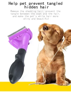 Комбинированная расческа для удаления волос для домашних животных для кошек и собак, инструмент для ухода и удаления волос, расческа для собак и кошек, щетка для удаления краев, триммер