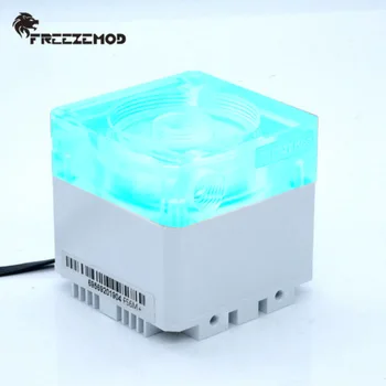 Компьютерное водяное охлаждение FREEZEMOD DDC PumpLift 4 м /расход 800Л/Ч, Алюминиевая крышка, жидкостный охладитель для ПК