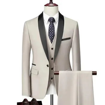 костюм костюмы для мужчин, костюм homme pour mariage, свадебный костюм, мужской пиджак из 3 предметов, смокинг, homme de luxe, ансамбль, veste homme, костюм