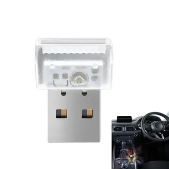 Красочный Мини-USB-светильник LED USB Night Light Моделирование Автомобиля Окружающий Свет Неоновый Внутренний Светильник Автомобильные Украшения 7 Видов светлых цветов
