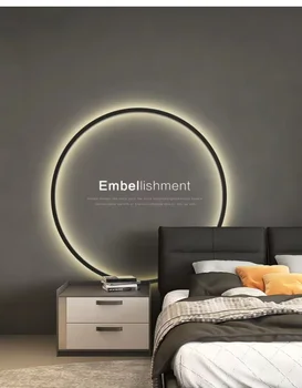 Краткое описание LED Modern Times Настенный светильник для гостиной, спальни, фона, кругового освещения, праздничного бра, декоративного освещения атмосферы