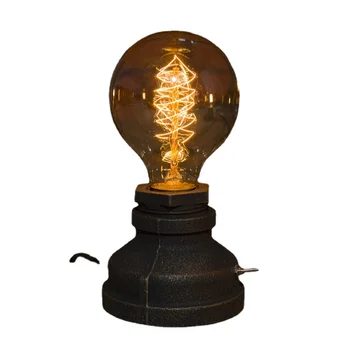 Креативный ретро-подарок Edison в стиле американского кантри, Бар, Кафе, Промышленная Водопроводная труба, Настольная лампа, ночник для кабинета