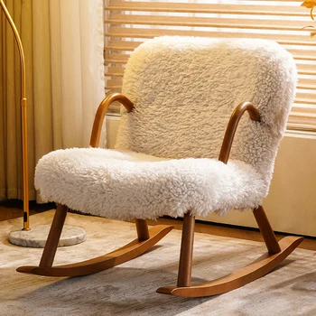 Кресло-качалка Для отдыха, Эргономичные Диваны для гостиной, Салон красоты, Белые Изогнутые Минималистичные Диваны для гостиной, Кресла Divano SY50LS