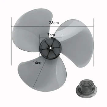 Лопасть вентилятора, устойчивая к высоким температурам, замена 12 пластиковых лопастей вентилятора, подходит для настольного вентилятора, шумоподавление