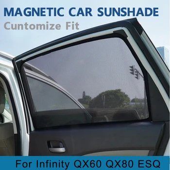 Магнитная Специальная Автомобильная Шторка на окно Солнцезащитные козырьки Сетчатая Шторка Оригинальная на заказ для Infiniti Q50 Q50L QX60 QX80 ESQ