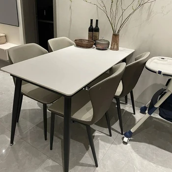 Минималистичный Роскошный Журнальный столик, Современный металлический прямоугольный Мраморный стол в скандинавском стиле, Многофункциональные предметы домашнего обихода для гостиной