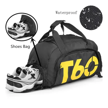 Мужские И женские Уличные спортивные сумки T60, Водонепроницаемый багаж/дорожная сумка/Спортивный рюкзак для спортзала, Многофункциональная спортивная сумка, зеленые вещевые мешки