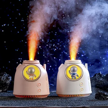 Новейший -Rocket Милый Увлажнитель воздуха с Пламенем для Детей, 260 мл, Домашний Диффузор Эфирного масла для Спальни, Увлажнитель, Подарки для Детей